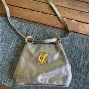 Paloma Picasso Silver Leather Purse